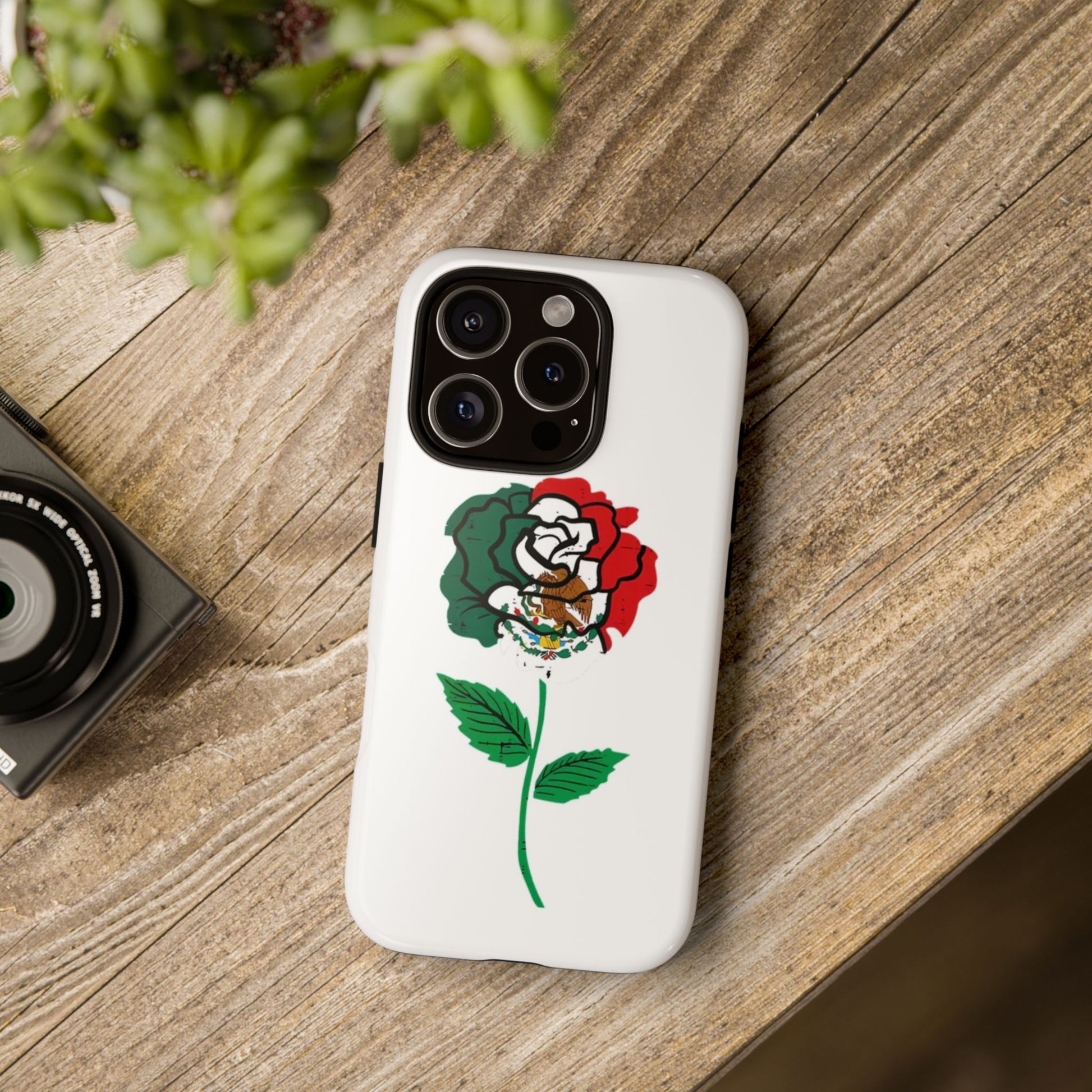 Mexican Rose Phone Case, Tough Cases, Floral Phone Cover, Gift for Mom, Latina Heritage, Tech Accessories