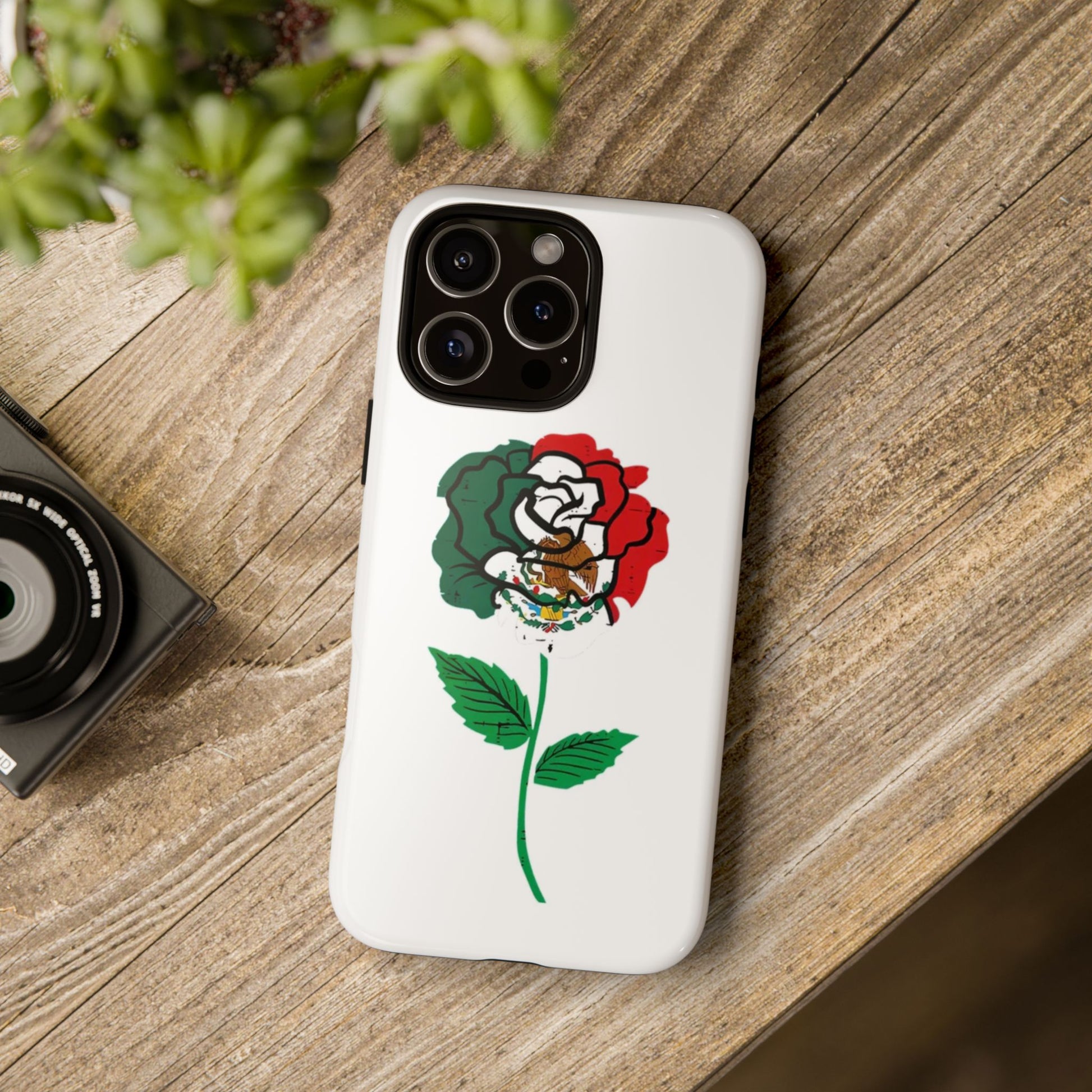Mexican Rose Phone Case, Tough Cases, Floral Phone Cover, Gift for Mom, Latina Heritage, Tech Accessories