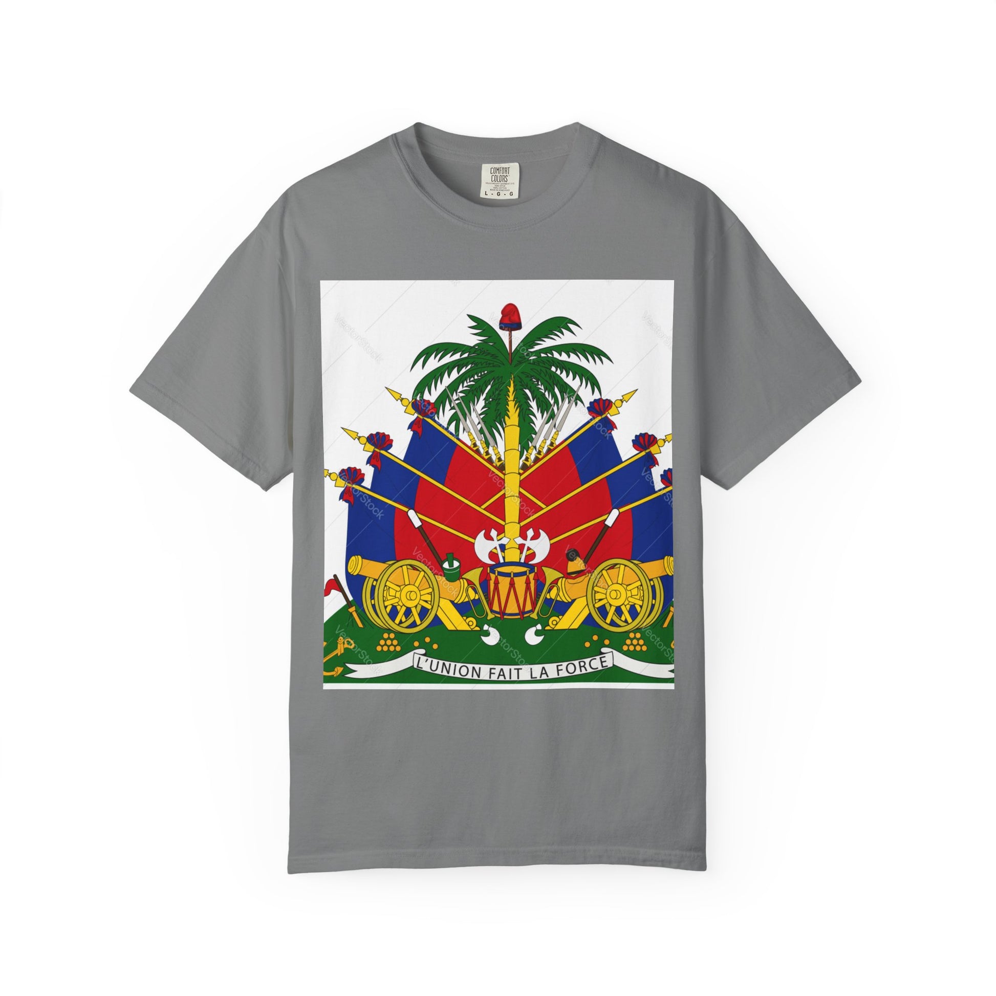 Haitian Flag T-Shirt, Unisex Garment-Dyed Tee, Cultural Pride Apparel, Caribbean Heritage Wear, Festival Clothing, Gift for Activists