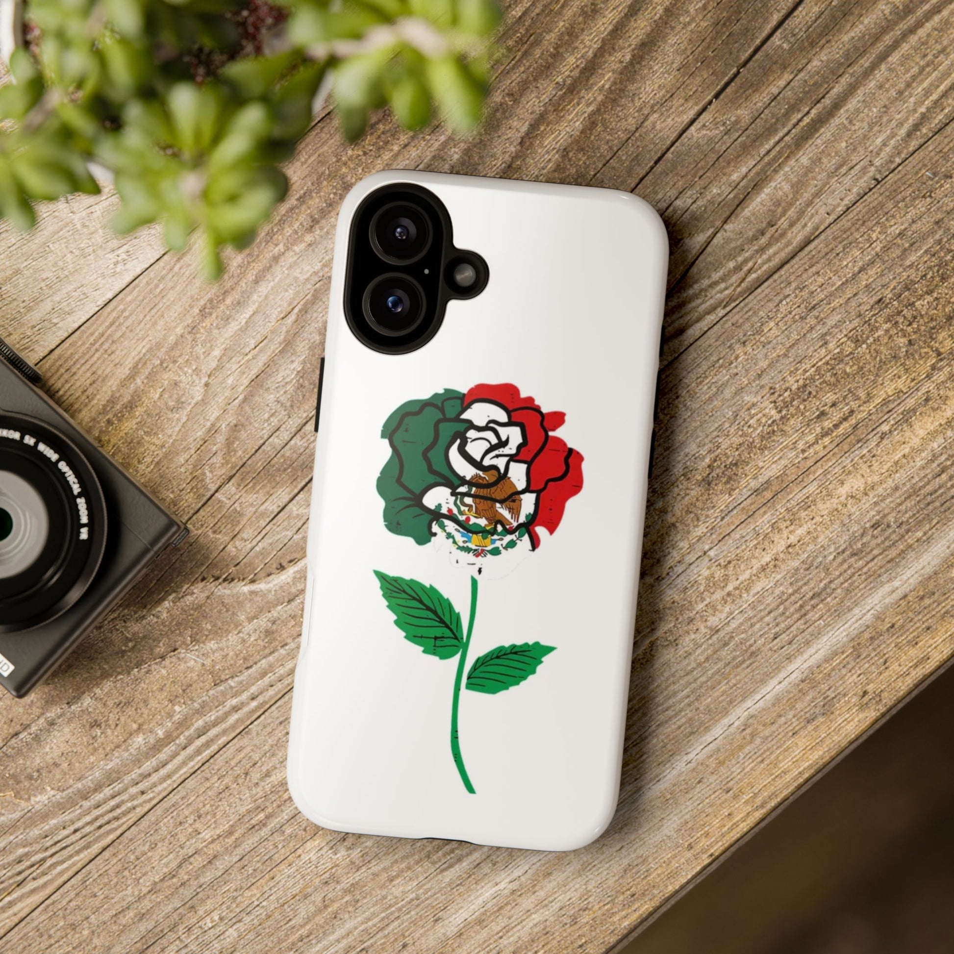 Mexican Rose Phone Case, Tough Cases, Floral Phone Cover, Gift for Mom, Latina Heritage, Tech Accessories