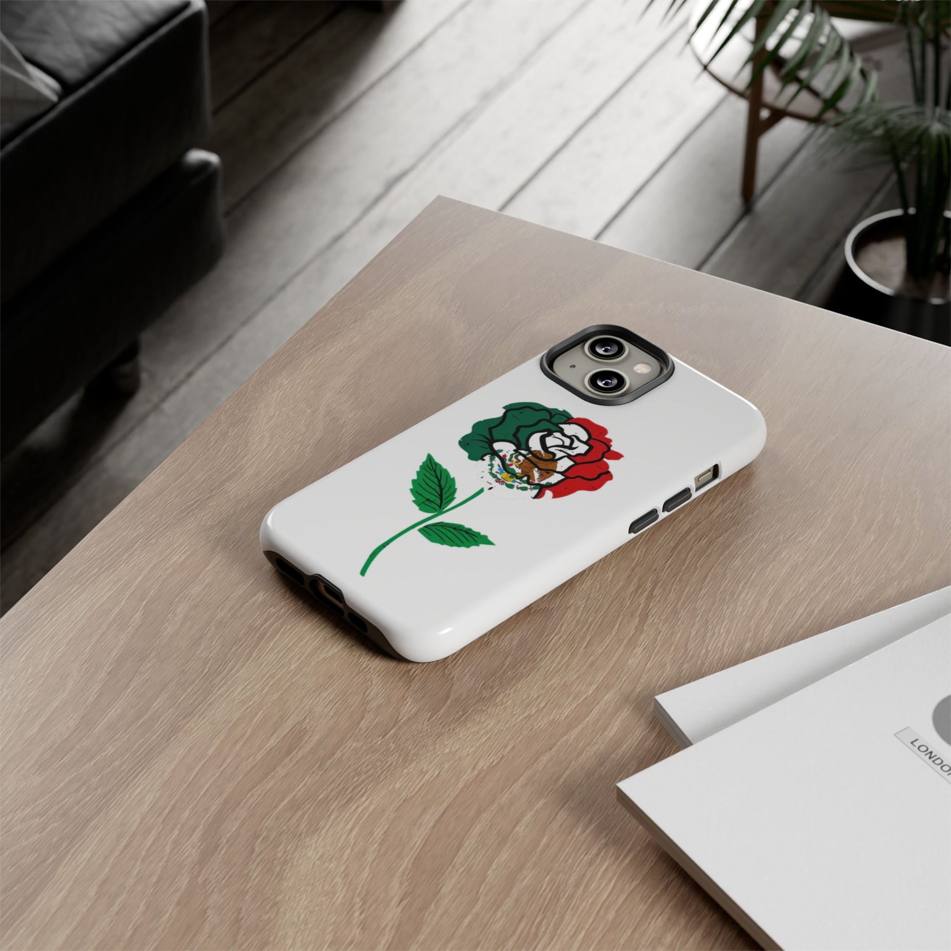 Mexican Rose Phone Case, Tough Cases, Floral Phone Cover, Gift for Mom, Latina Heritage, Tech Accessories