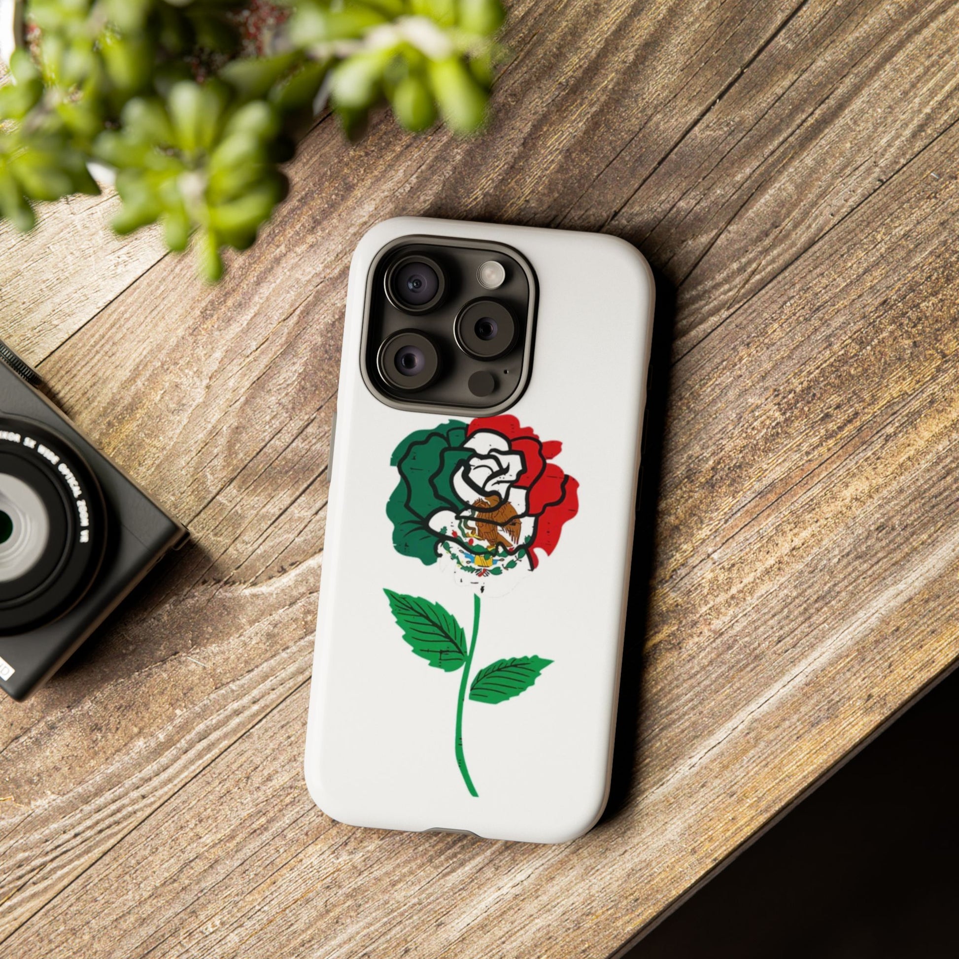 Mexican Rose Phone Case, Tough Cases, Floral Phone Cover, Gift for Mom, Latina Heritage, Tech Accessories