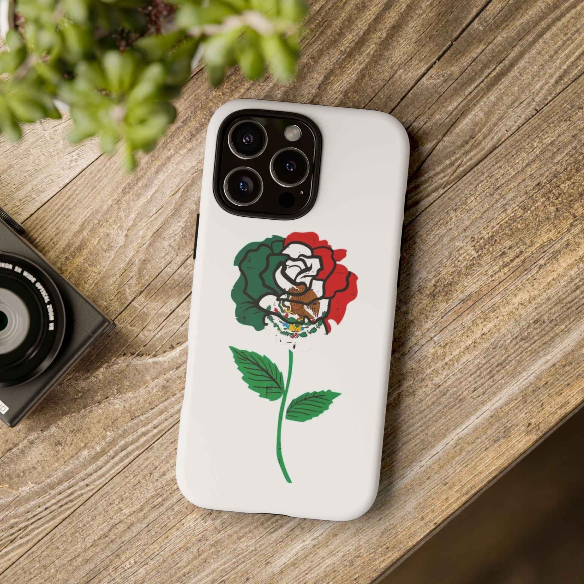 Mexican Rose Phone Case, Tough Cases, Floral Phone Cover, Gift for Mom, Latina Heritage, Tech Accessories