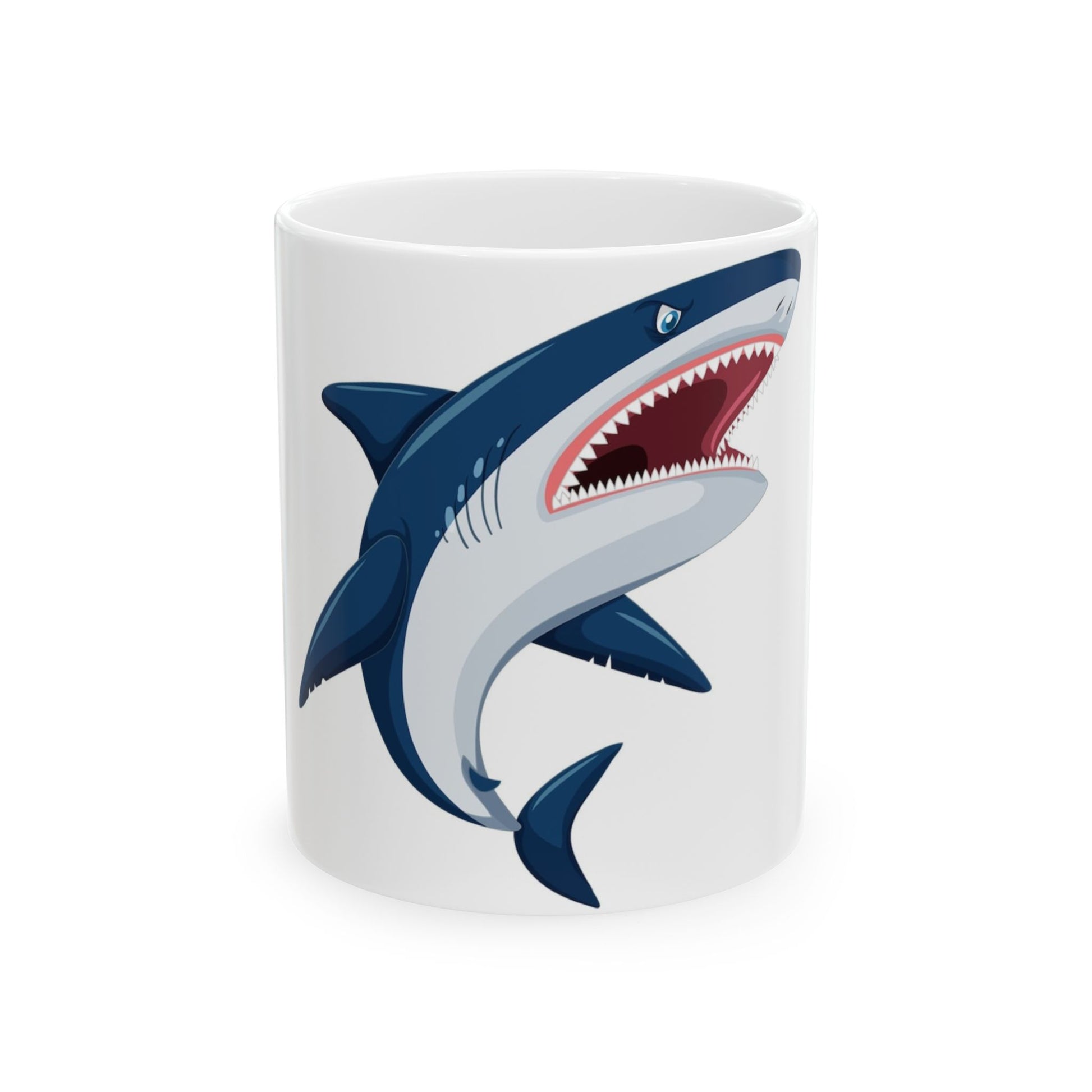 Shark Lover Ceramic Mug | Unique Coffee Cup Gift | Marine Life Decor | Ocean Theme Mug | Shark Fan Merchandise