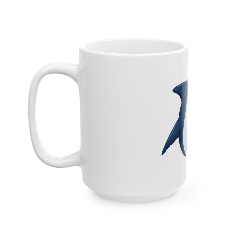 Shark Lover Ceramic Mug | Unique Coffee Cup Gift | Marine Life Decor | Ocean Theme Mug | Shark Fan Merchandise
