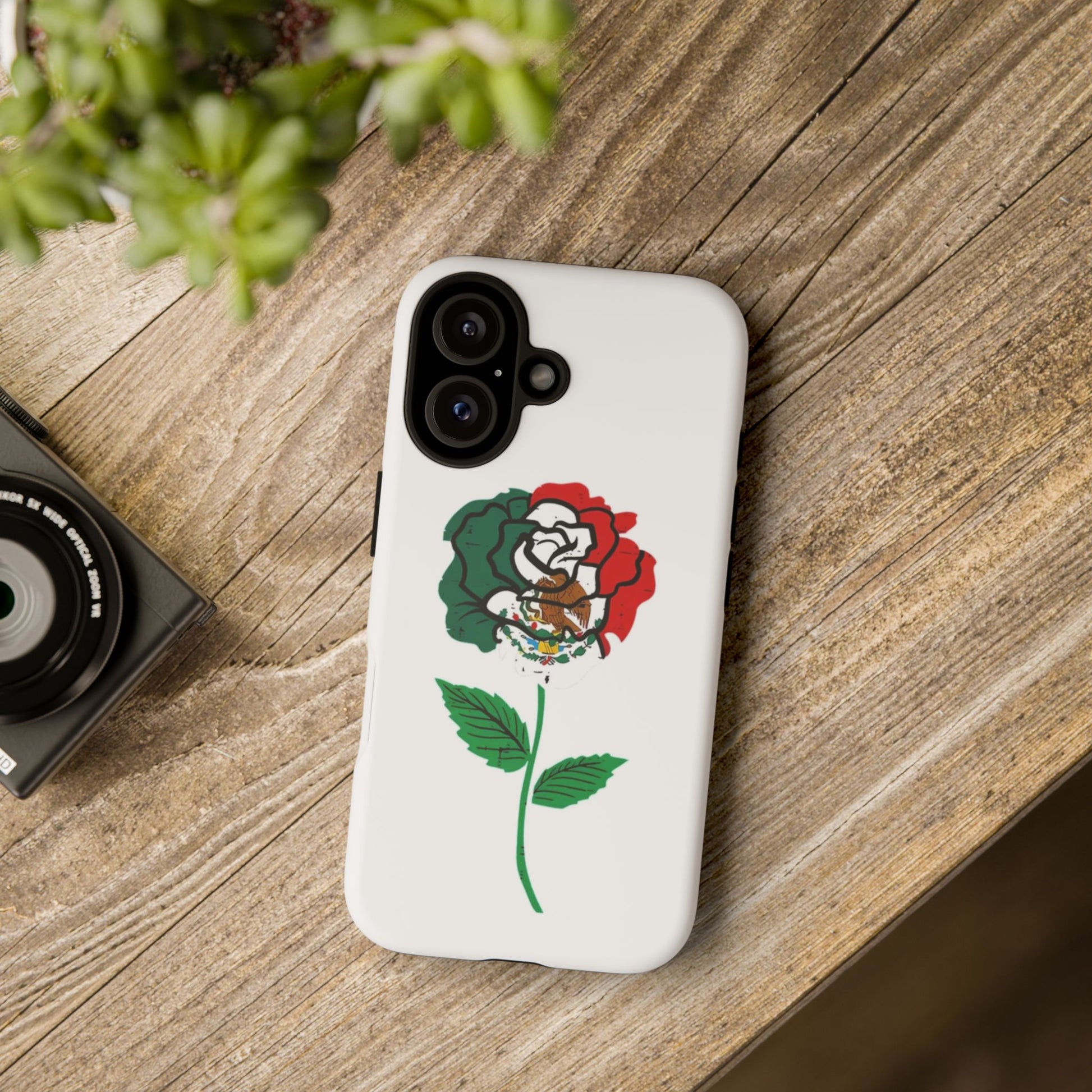 Mexican Rose Phone Case, Tough Cases, Floral Phone Cover, Gift for Mom, Latina Heritage, Tech Accessories