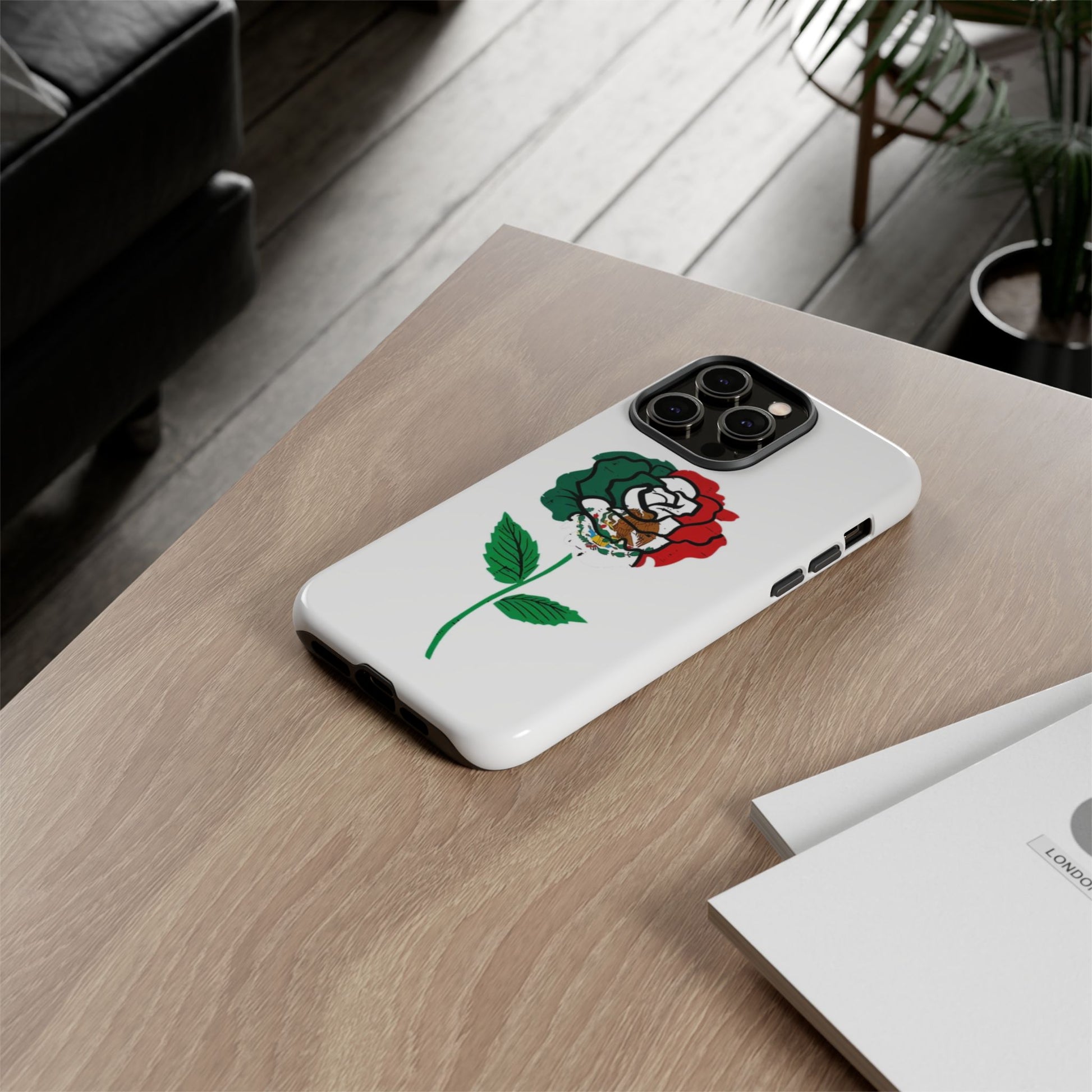 Mexican Rose Phone Case, Tough Cases, Floral Phone Cover, Gift for Mom, Latina Heritage, Tech Accessories