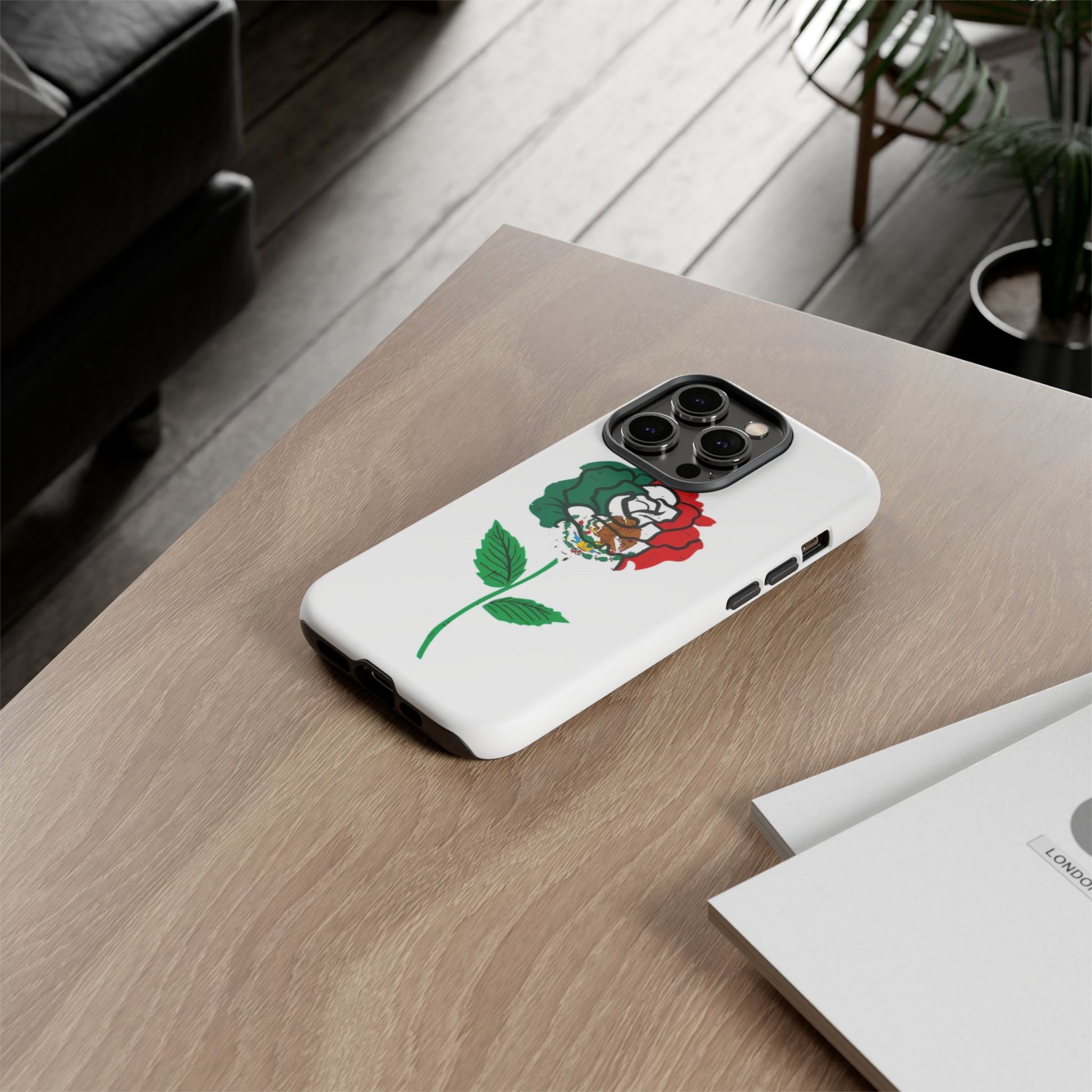 Mexican Rose Phone Case, Tough Cases, Floral Phone Cover, Gift for Mom, Latina Heritage, Tech Accessories