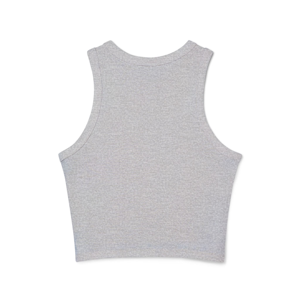 Cute Bear Flower Tank Top, Women's Crop Tank, Casual Summer Top, Gift for Her, Cute Graphic Tee, Spring Fashion