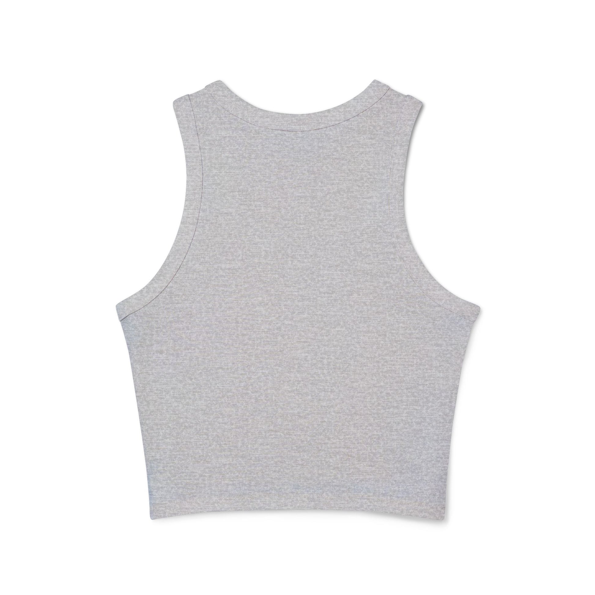 Cute Bear Flower Tank Top, Women's Crop Tank, Casual Summer Top, Gift for Her, Cute Graphic Tee, Spring Fashion