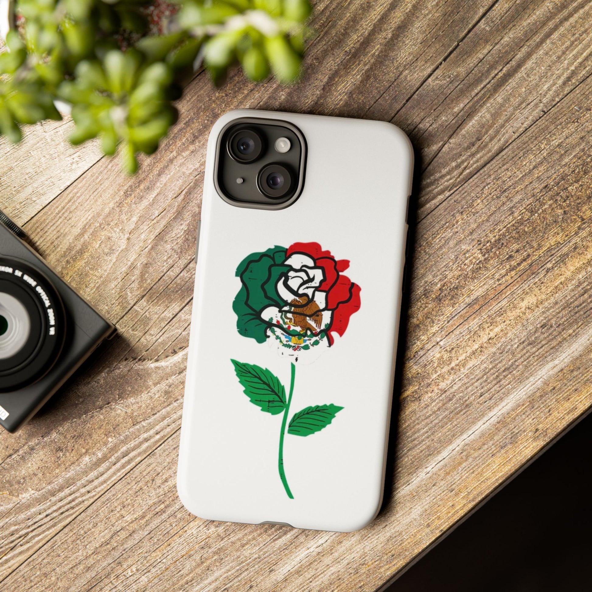 Mexican Rose Phone Case, Tough Cases, Floral Phone Cover, Gift for Mom, Latina Heritage, Tech Accessories