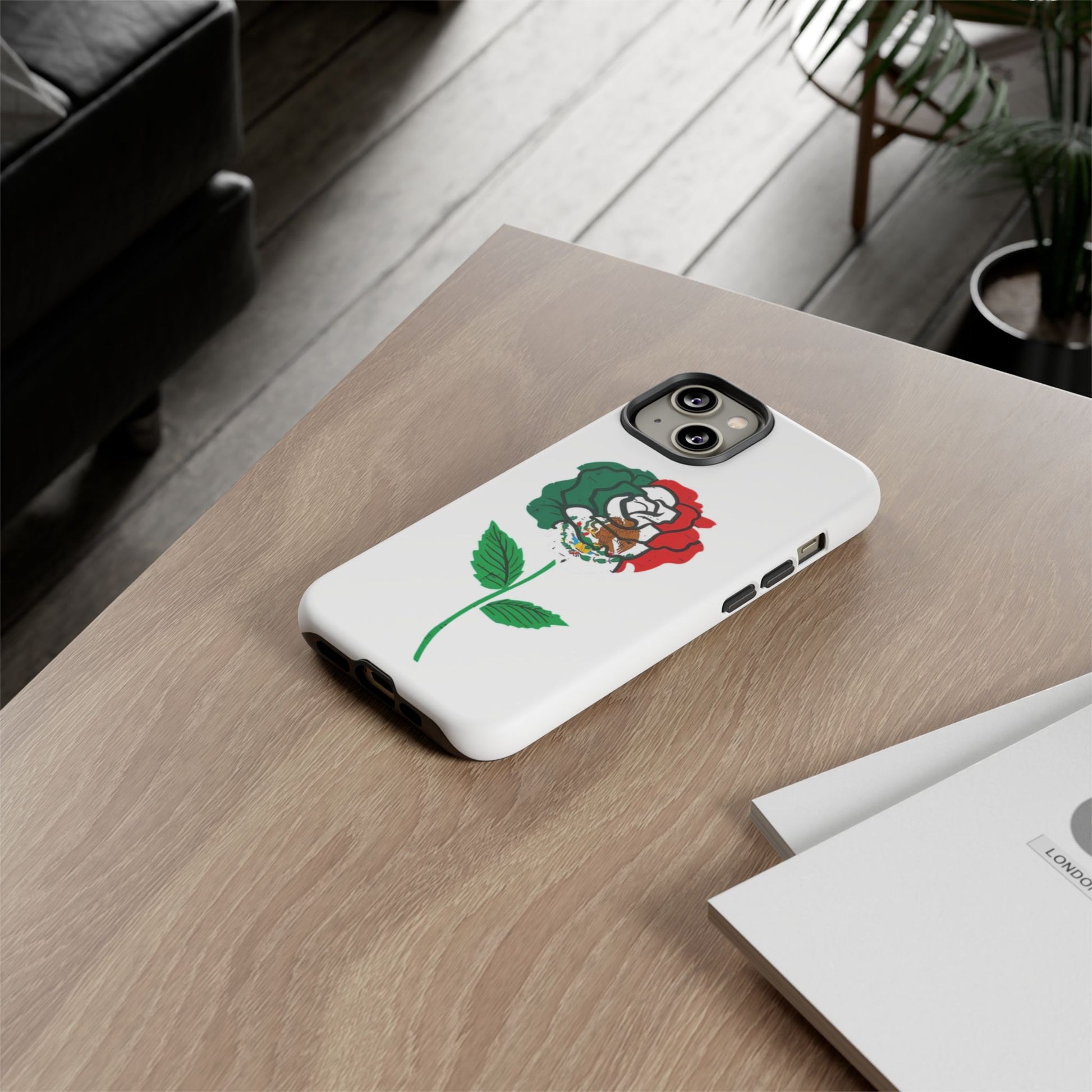 Mexican Rose Phone Case, Tough Cases, Floral Phone Cover, Gift for Mom, Latina Heritage, Tech Accessories