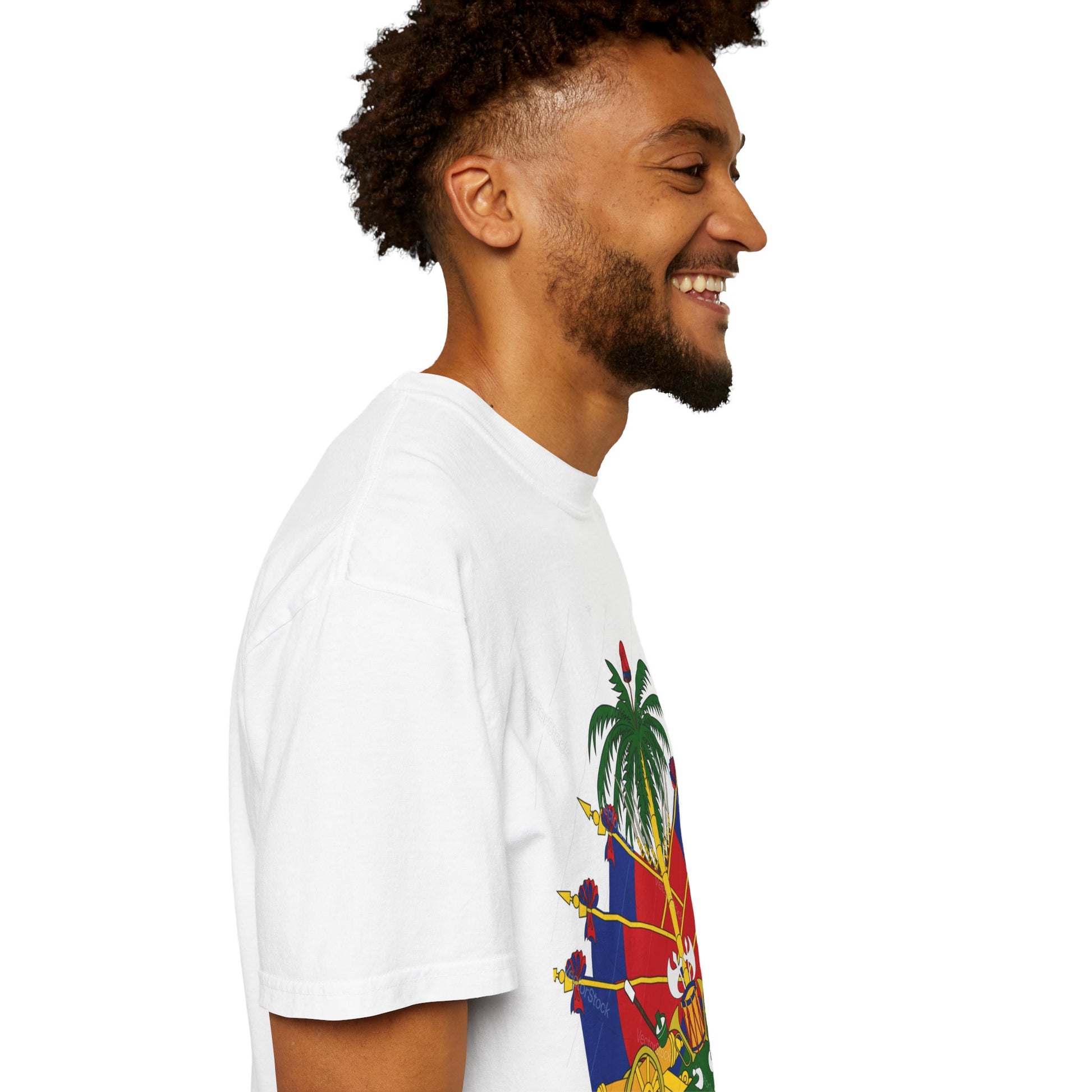 Haitian Flag T-Shirt, Unisex Garment-Dyed Tee, Cultural Pride Apparel, Caribbean Heritage Wear, Festival Clothing, Gift for Activists