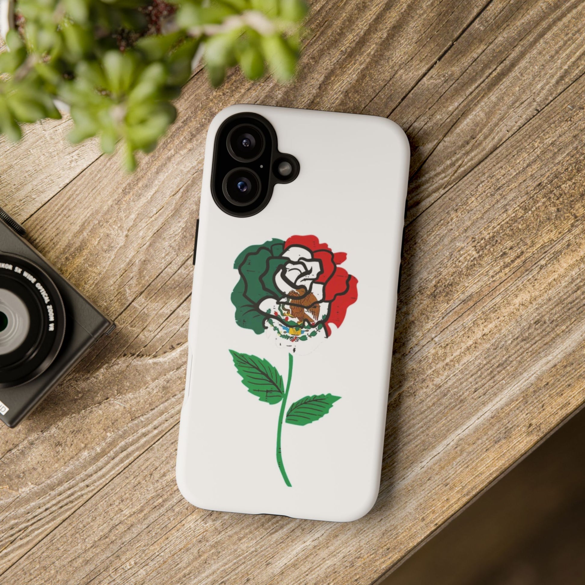 Mexican Rose Phone Case, Tough Cases, Floral Phone Cover, Gift for Mom, Latina Heritage, Tech Accessories