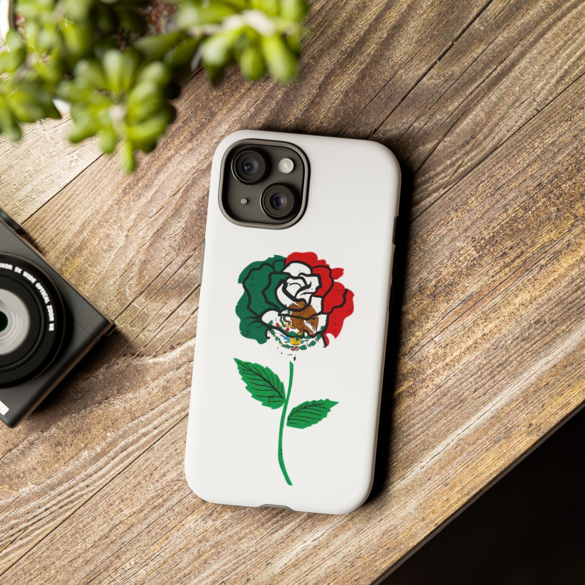 Mexican Rose Phone Case, Tough Cases, Floral Phone Cover, Gift for Mom, Latina Heritage, Tech Accessories