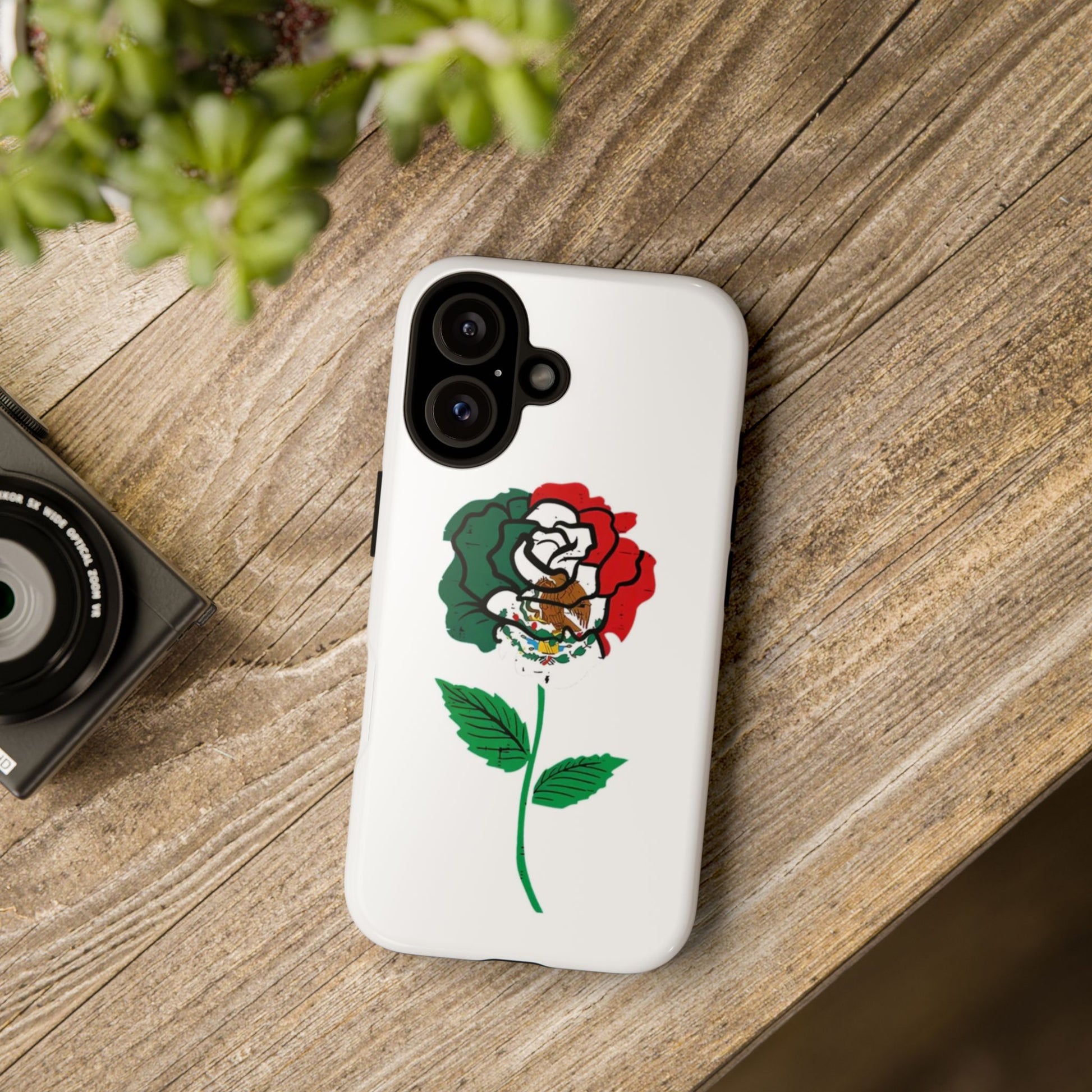 Mexican Rose Phone Case, Tough Cases, Floral Phone Cover, Gift for Mom, Latina Heritage, Tech Accessories