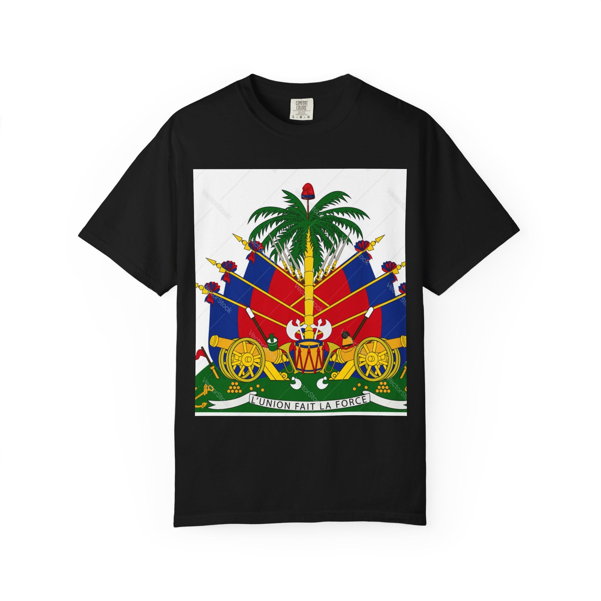 Haitian Flag T-Shirt, Unisex Garment-Dyed Tee, Cultural Pride Apparel, Caribbean Heritage Wear, Festival Clothing, Gift for Activists