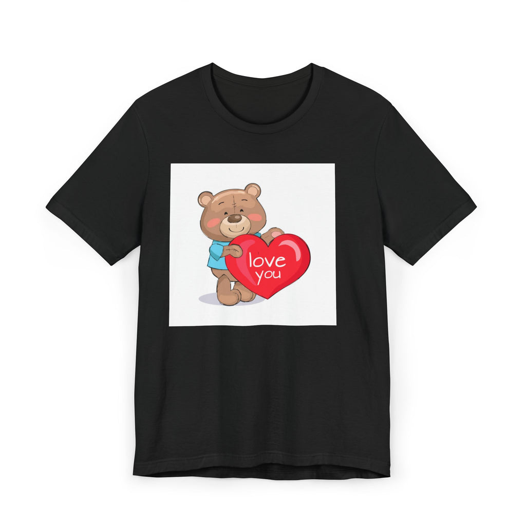 Cute Bear Love You T-Shirt, Valentine's Gift, Animal Tee, Unisex Apparel, Cute Design, Friendship Shirt