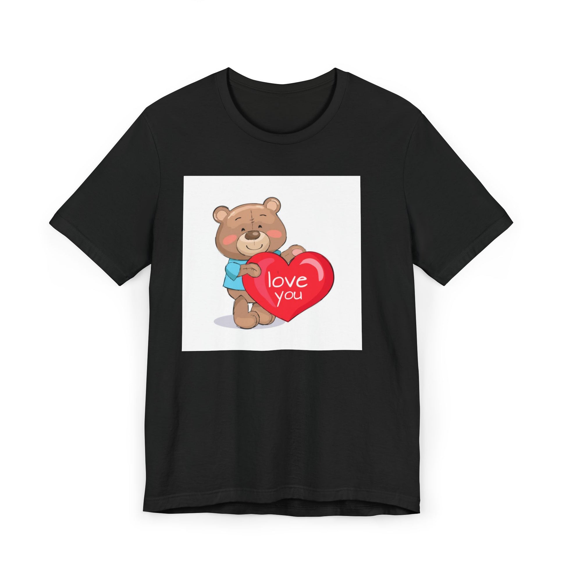 Cute Bear Love You T-Shirt, Valentine's Gift, Animal Tee, Unisex Apparel, Cute Design, Friendship Shirt