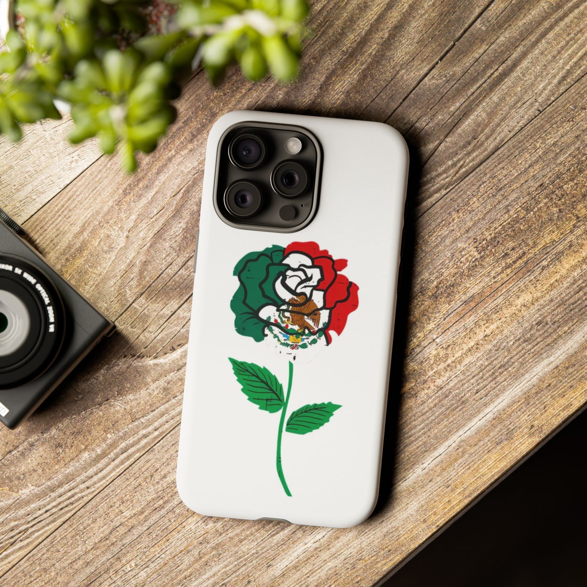 Mexican Rose Phone Case, Tough Cases, Floral Phone Cover, Gift for Mom, Latina Heritage, Tech Accessories