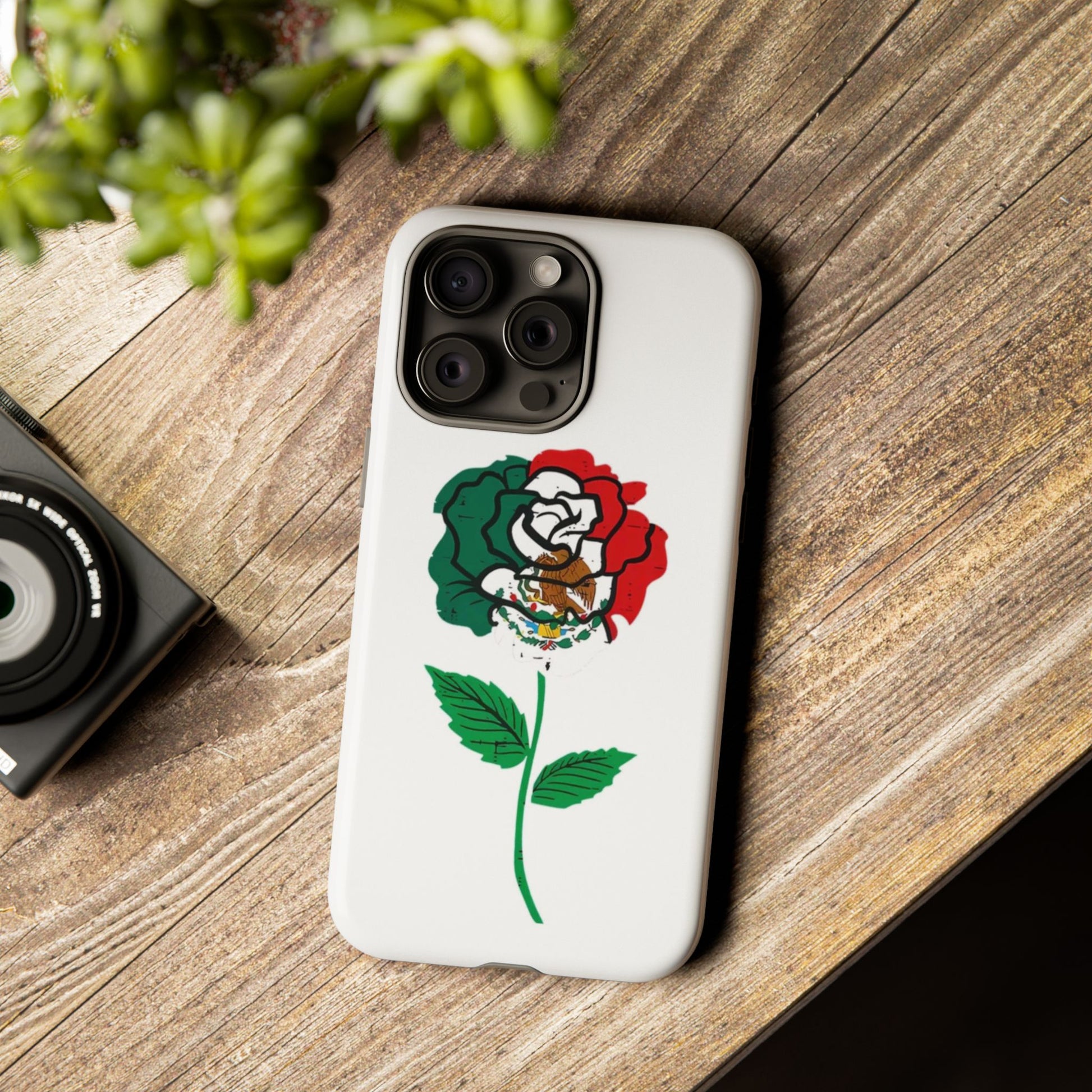 Mexican Rose Phone Case, Tough Cases, Floral Phone Cover, Gift for Mom, Latina Heritage, Tech Accessories
